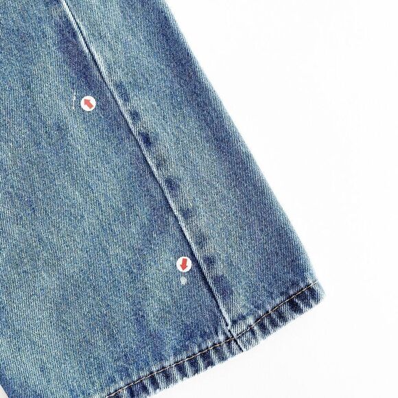 Levi's 505 Men's Zip Fly Straight Leg Classic Denim Jeans Medium Wash Size 34x30 - Picture 12 of 12